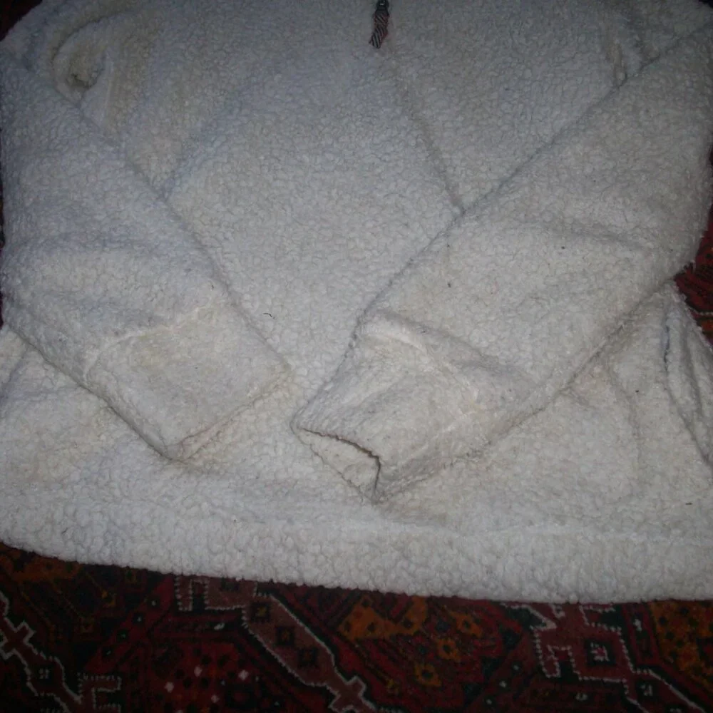 WEATHERPROOF Women's Sherpa Sweater Jacket long Sleeve Size Small S Cozy 1/4 Zip - Picture 7 of 11